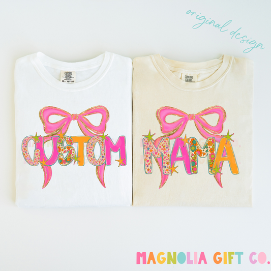 Preppy Coquette Family Title Tee