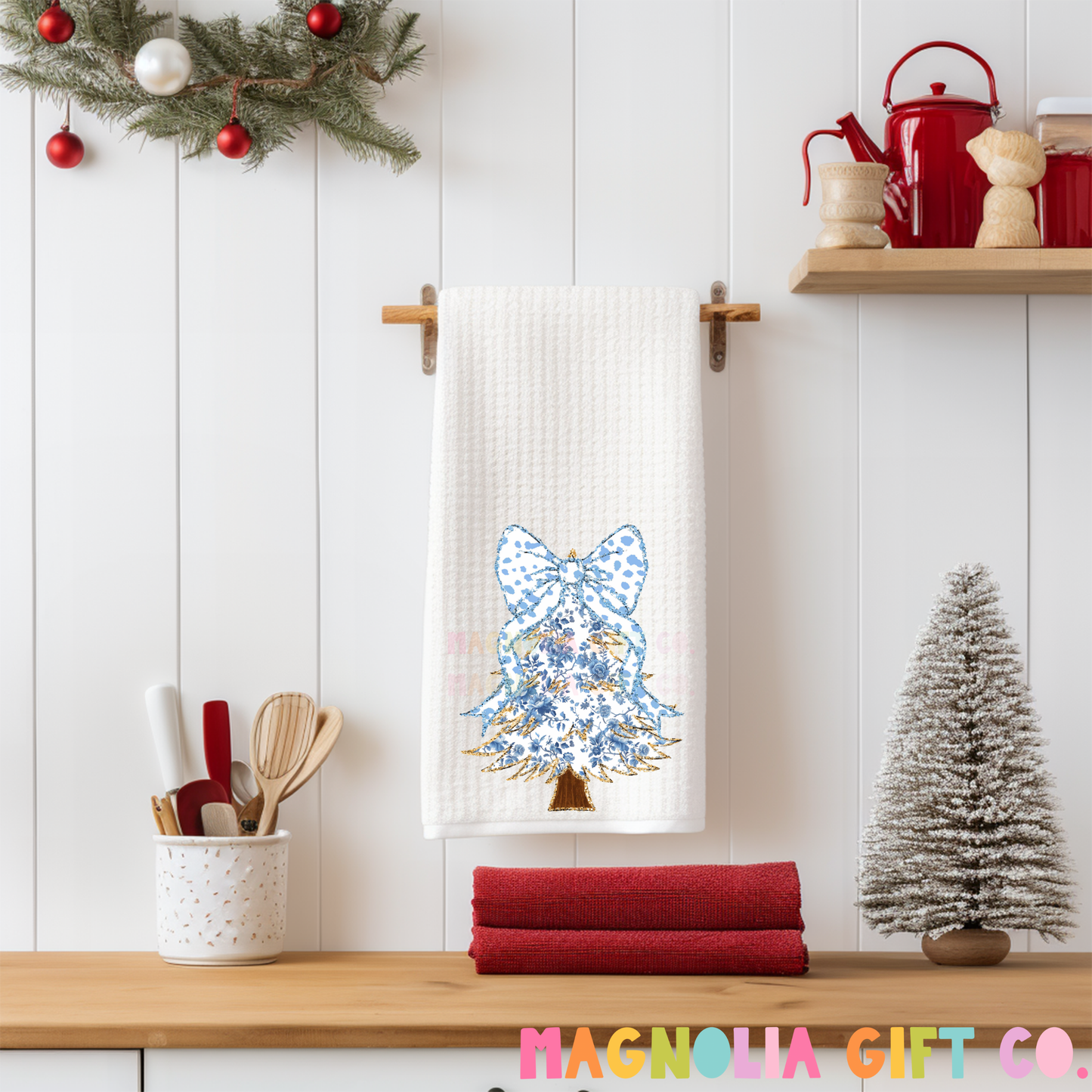 Blue Chinoiserie Tree Tea Towel