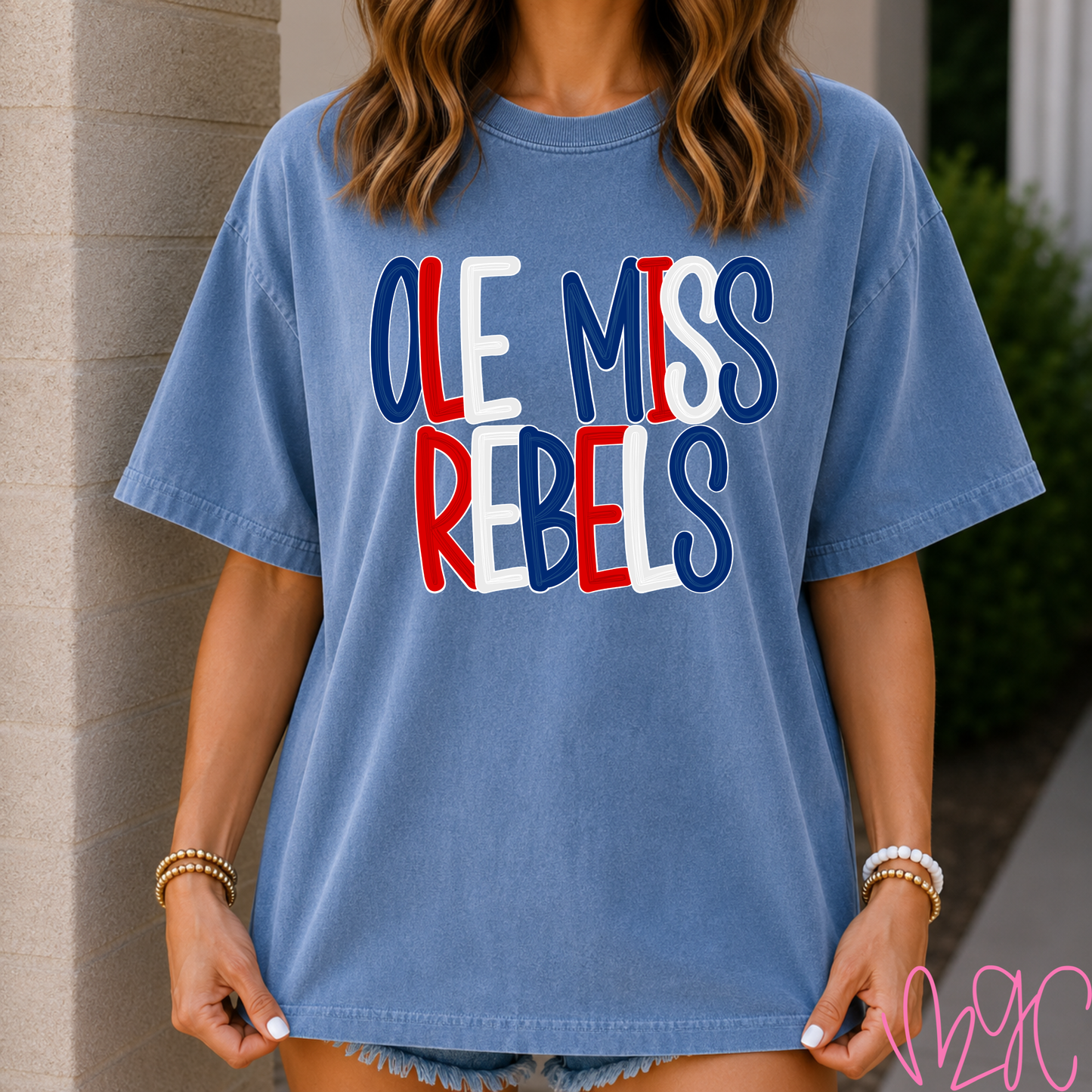 Bubble Ole Miss Rebels Tee