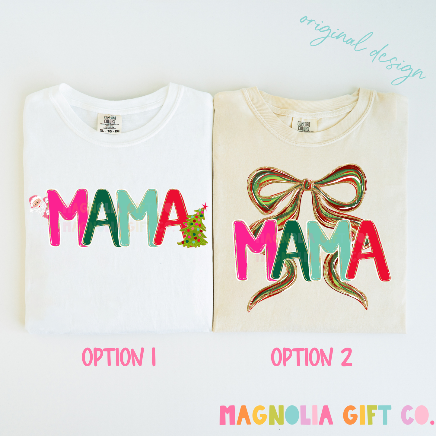 Preppy Christmas Family Title Tee