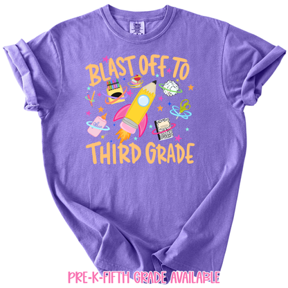 Pastel Blast Off Grades Tee (PreK-Fifth)