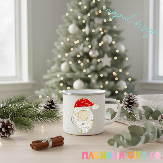 Painted Santa Coffee Mug
