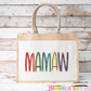 Muted Family Title Tote Bag