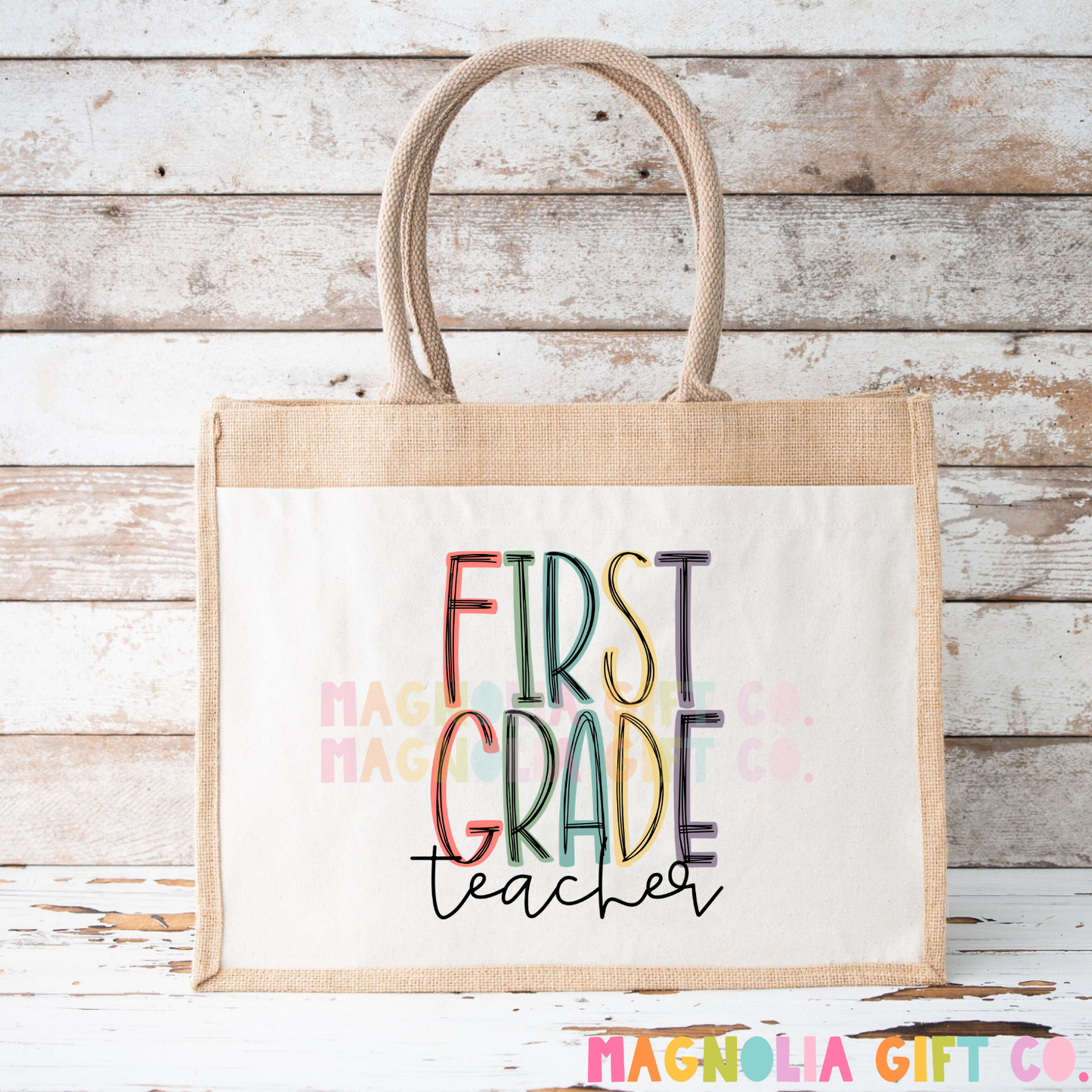 Muted Grade + Teacher Tote Bag