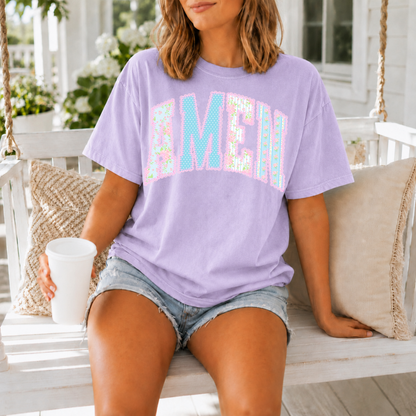 Floral Amen Tee
