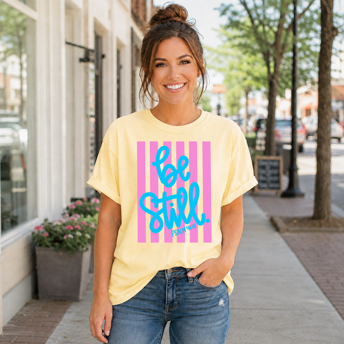 Striped Be Still Tee