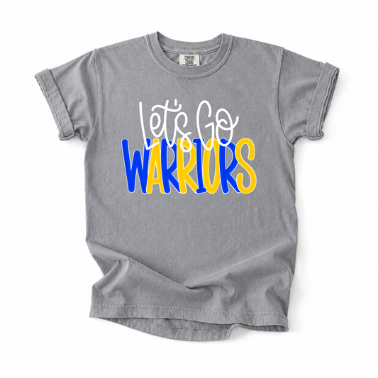 Bubble Let's Go Warriors Tee