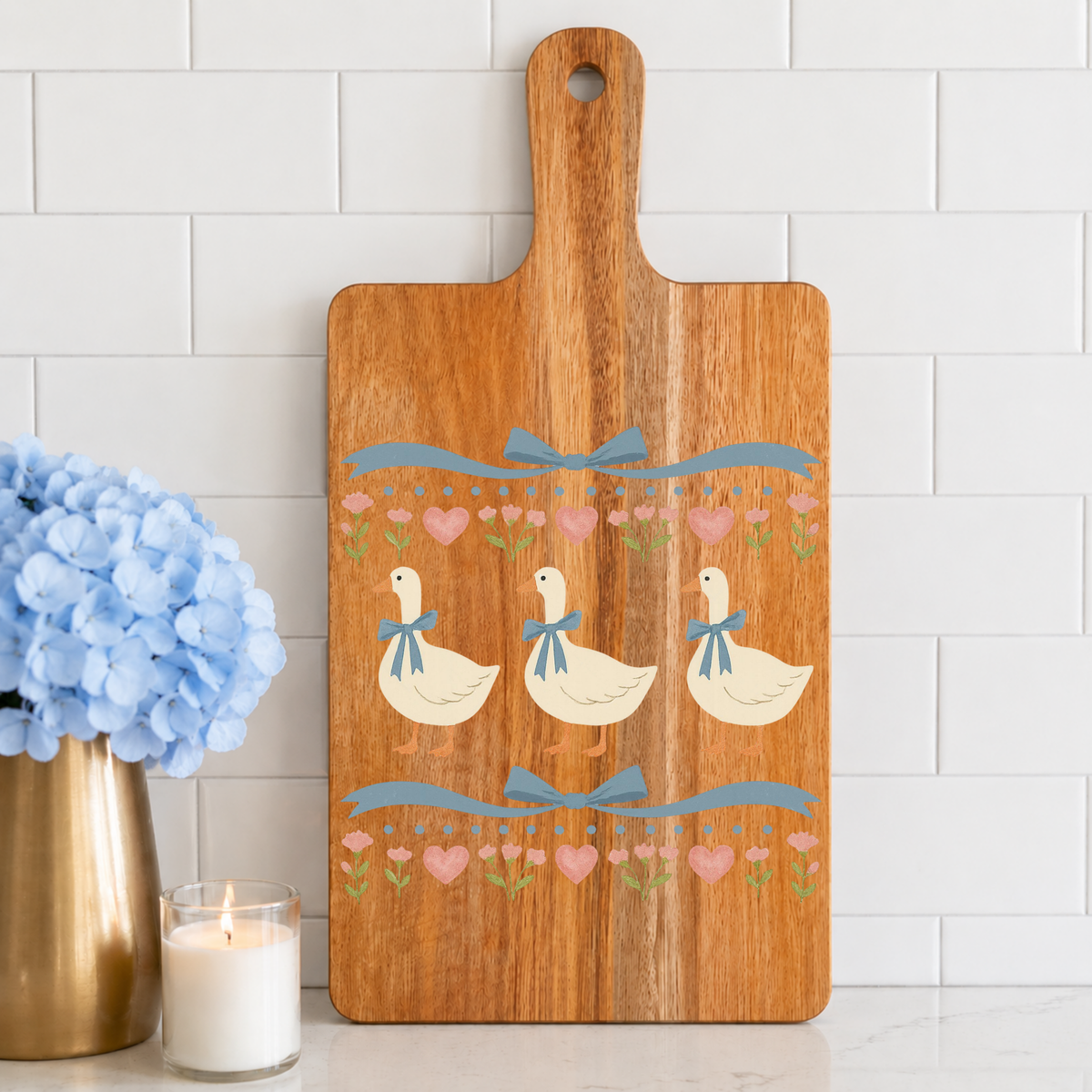 Vintage Geese Cutting Board