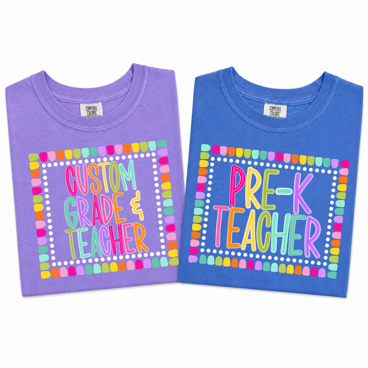 Color Pop-Custom Grade+Teacher Tee
