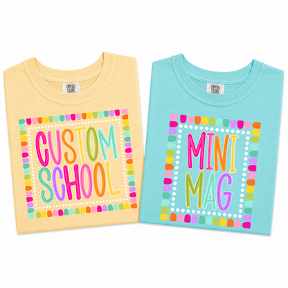 Color Pop-Custom School Tee
