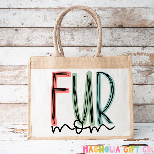 Muted Fur Mom Tote Bag