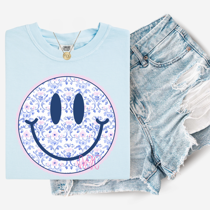 Floral Smiley Tee