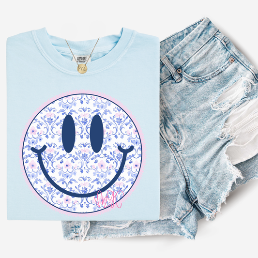Floral Smiley Tee