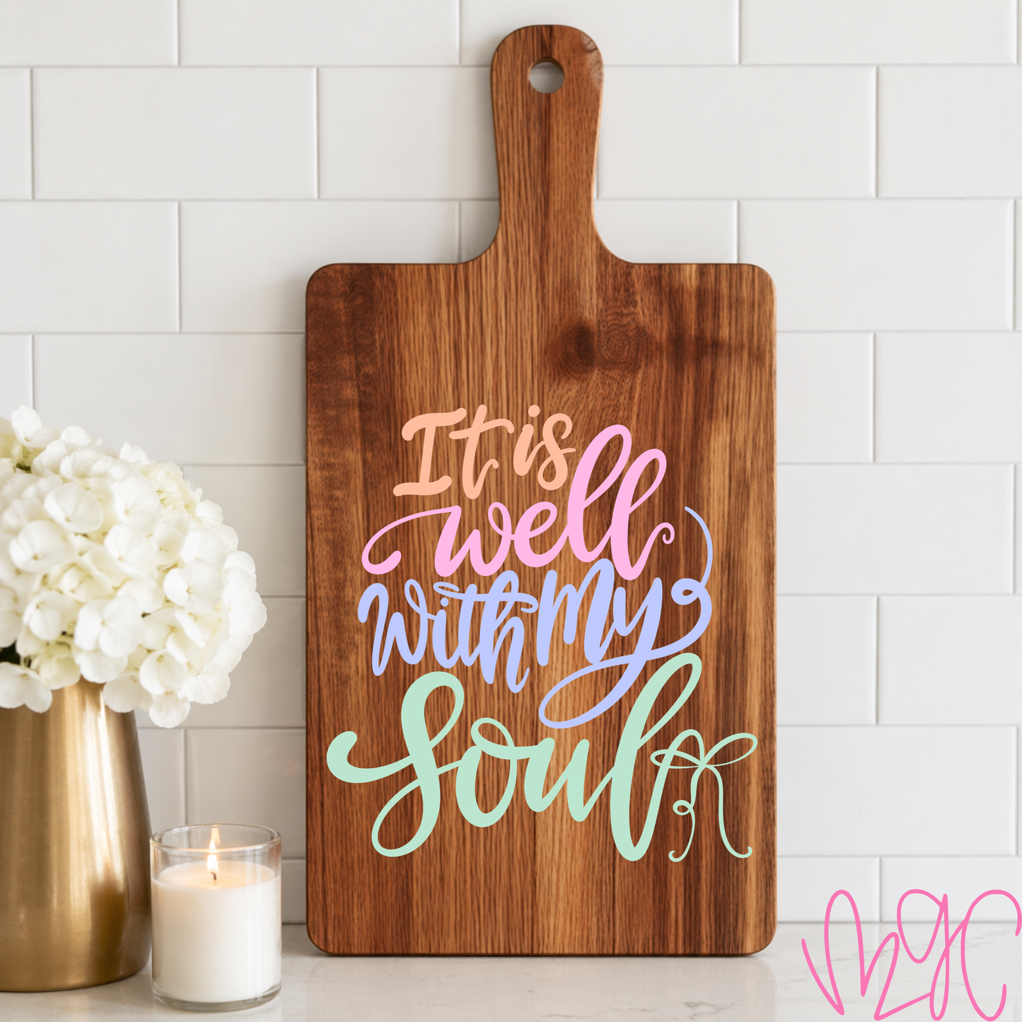 It Is Well Cutting Board