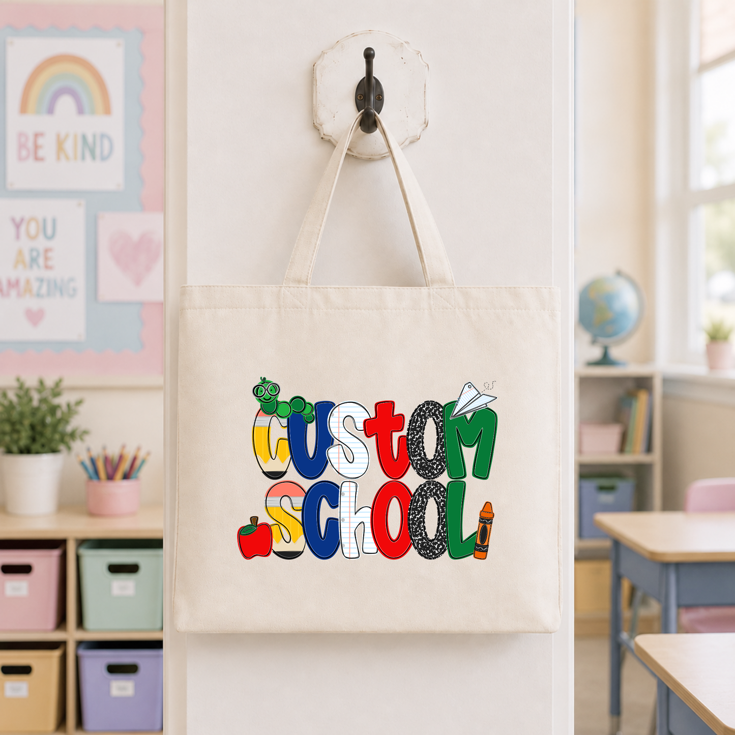 Primary Custom School Tote Bag