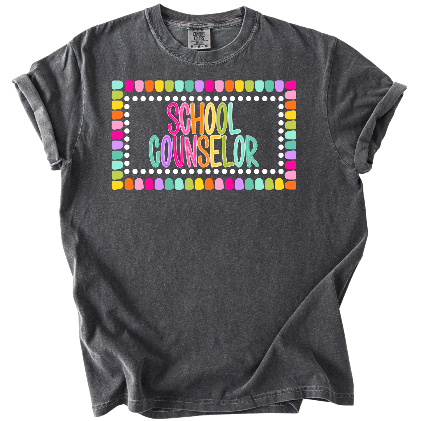 Color Pop-School Counselor Tee