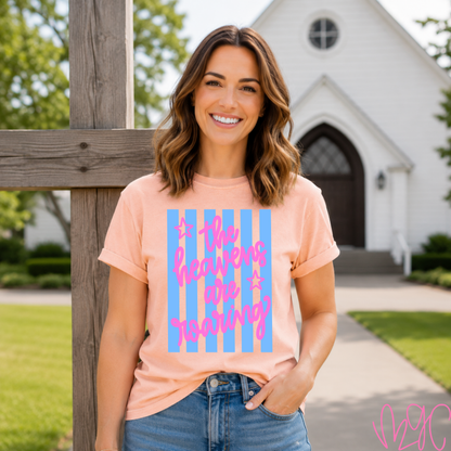 Heavens Are Roaring (Pink) Tee