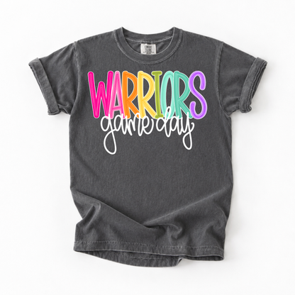 Color Pop-Warriors Game Day Tee