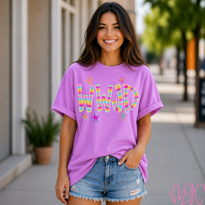 Striped WWJD Tee