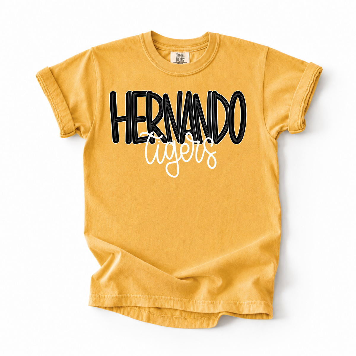 Bubble Hernando Tigers (Black) Tee