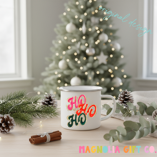 Painted Ho Ho Ho Coffee Mug
