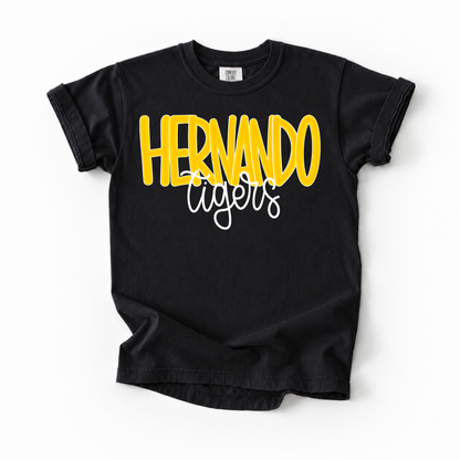 Bubble Hernando Tigers (Gold) Tee