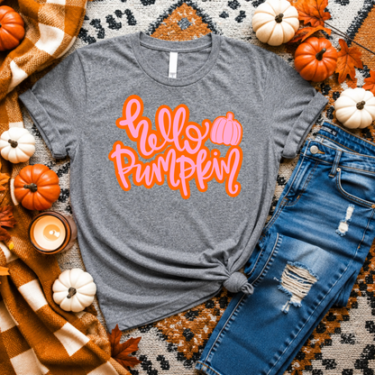 Bright Hello Pumpkin Tee