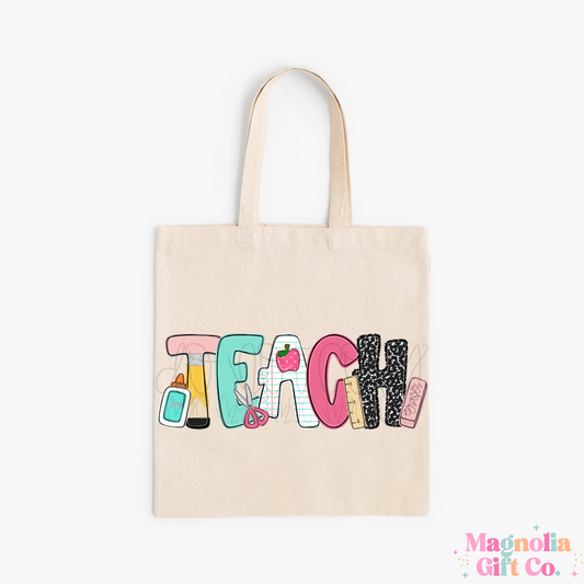 Teach Tote Bag