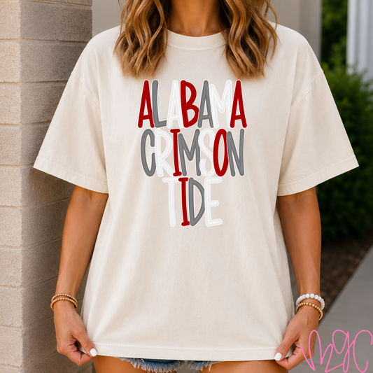 Bubble Alabama Crimson Tide Tee