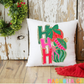 Ho Ho Ho Ornaments Throw Pillow