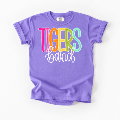Color Pop-Tigers Band Tee