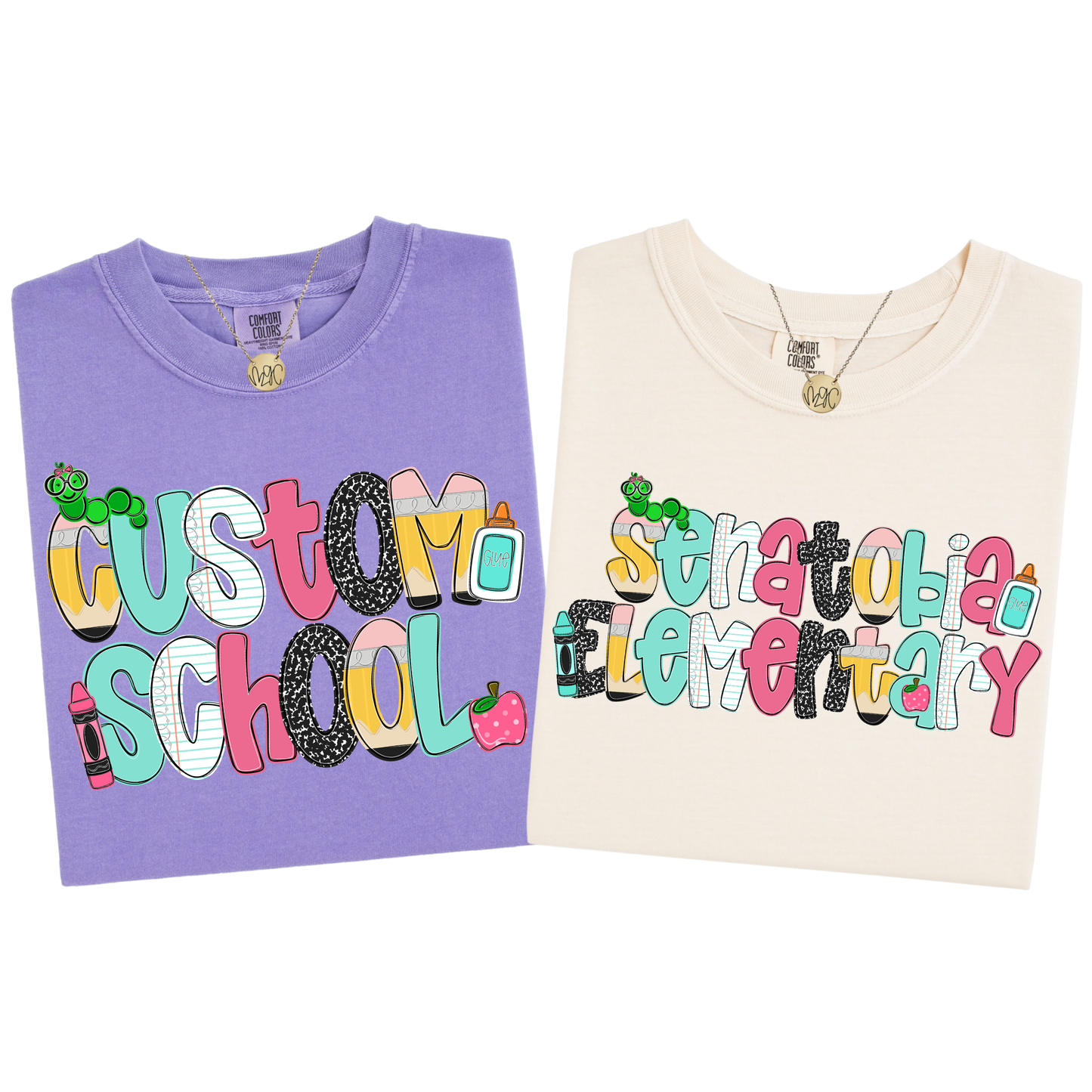Pastel Custom School Tee