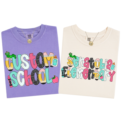 Pastel Custom School Tee