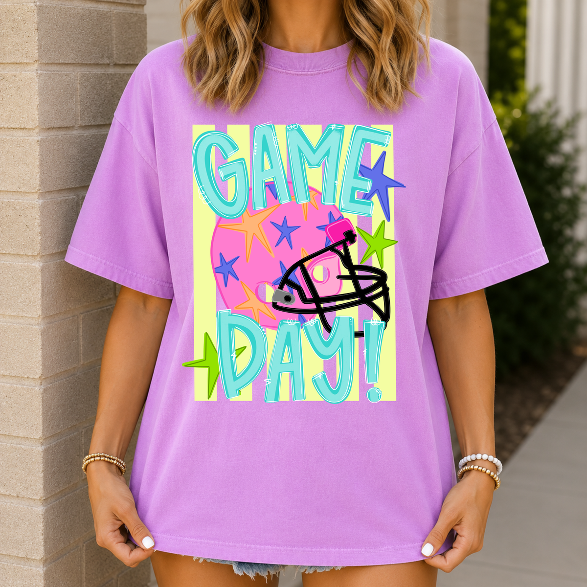 Neon Game Day Tee