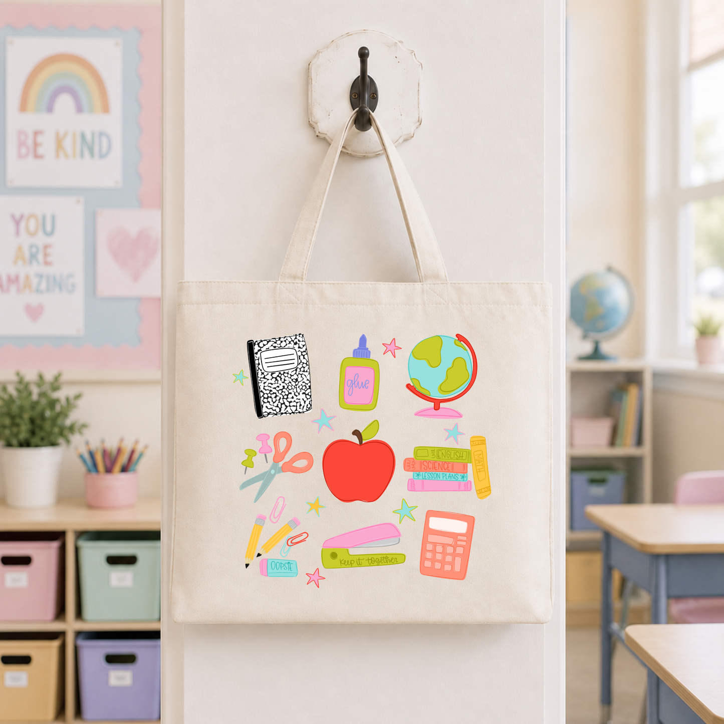 Classroom Clip Art Tote Bag
