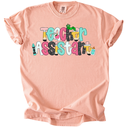 Pastel Teacher Assistant Tee