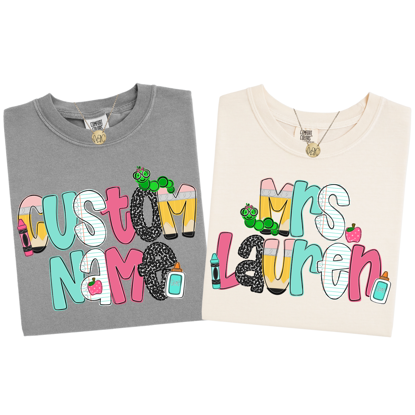 Pastel Custom Name Tee