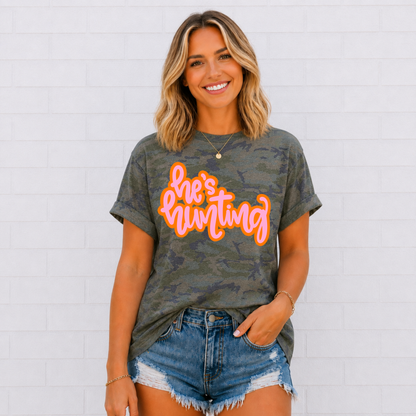 Bright He's Hunting Tee
