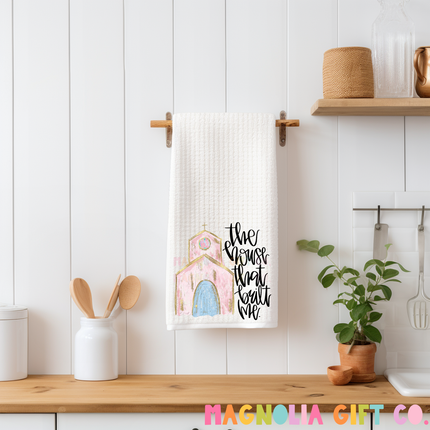 House That Built Me Tea Towel