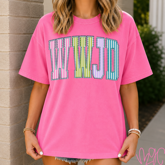 Seersucker WWJD Tee