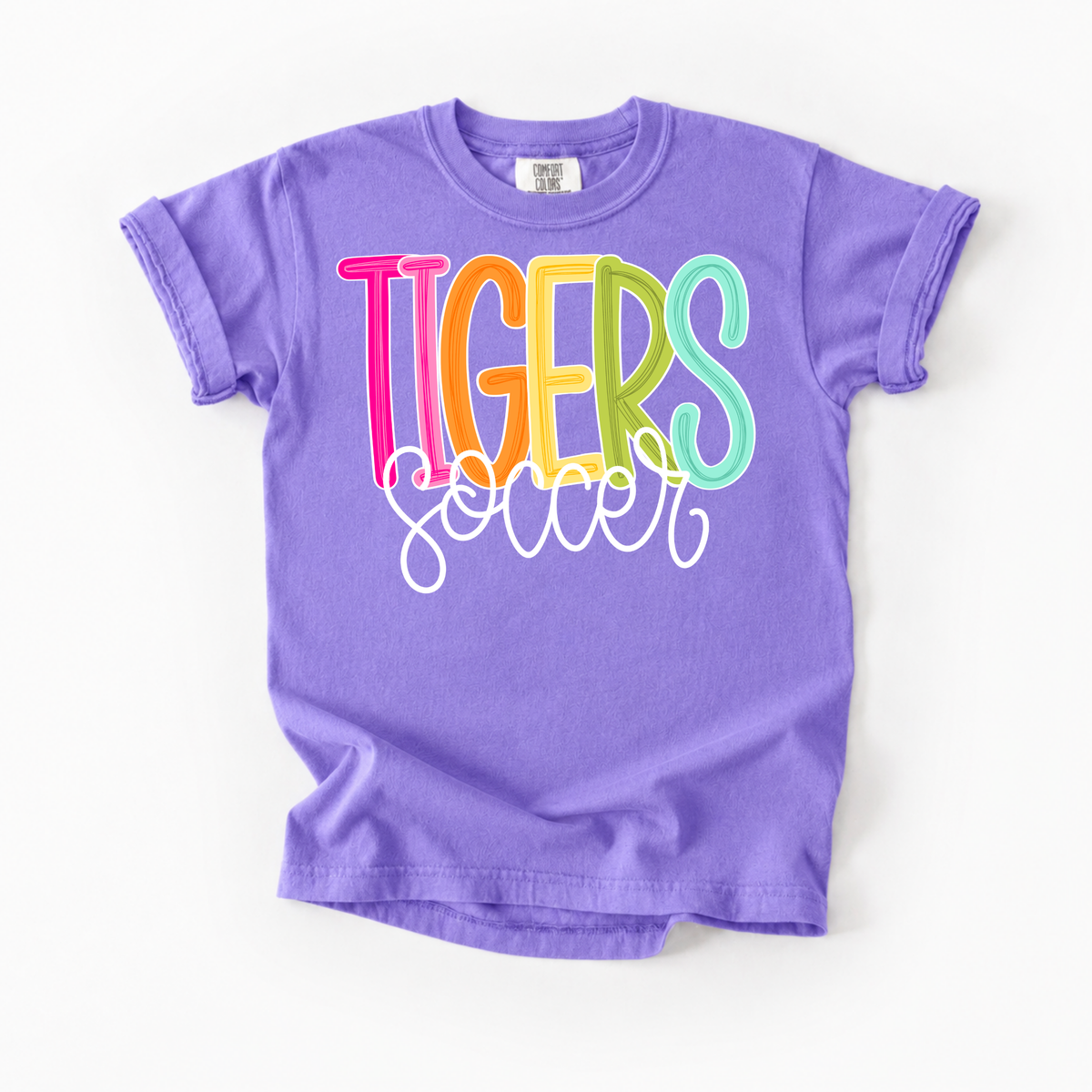 Color Pop-Tigers Soccer Tee