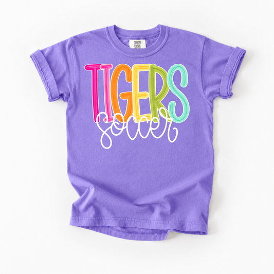 Color Pop-Tigers Soccer Tee