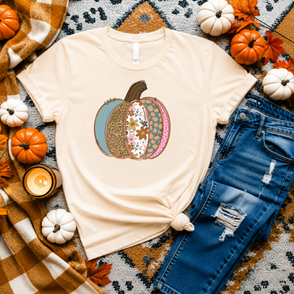 Patterned Pumpkin Tee