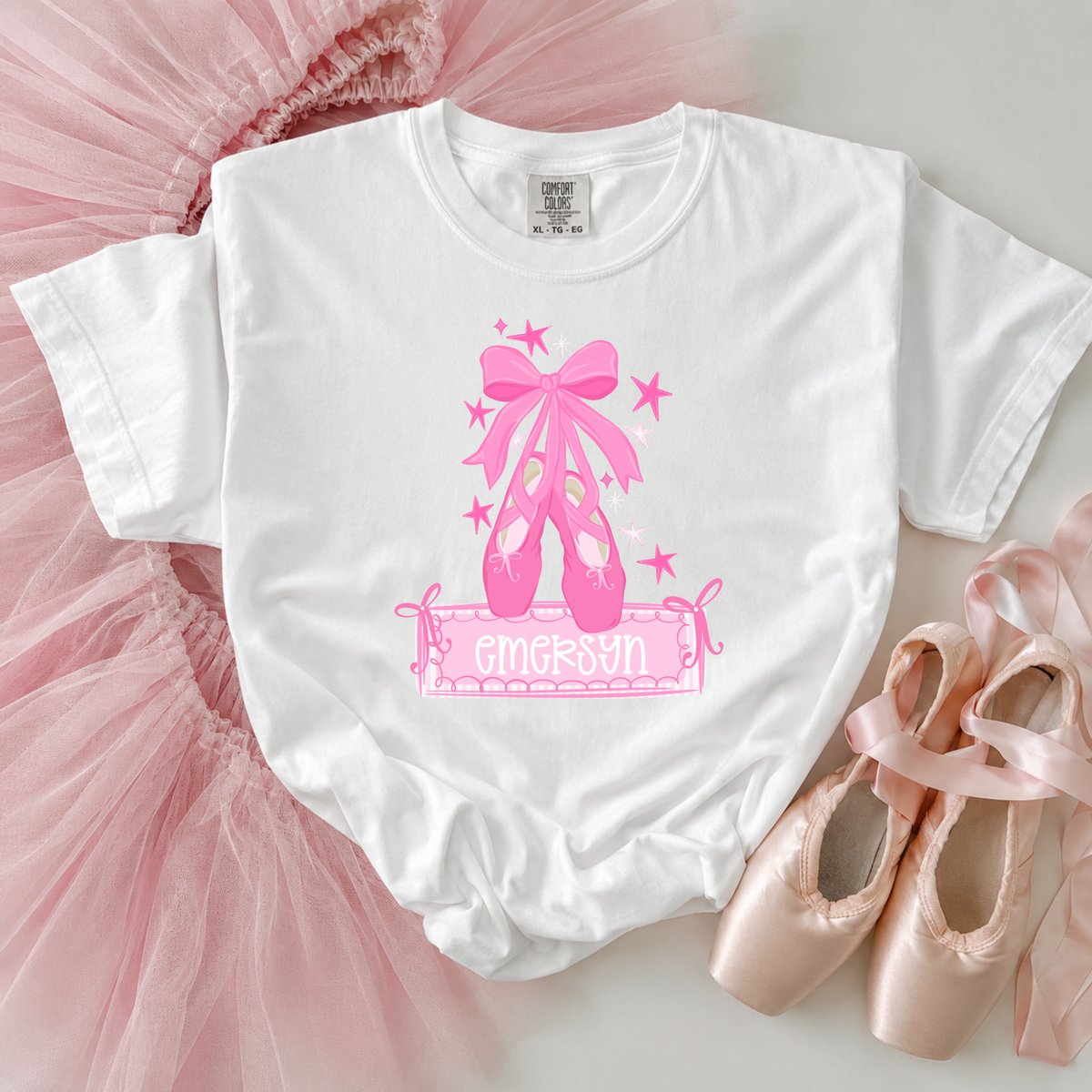 Ballerina Shoes Name Tee