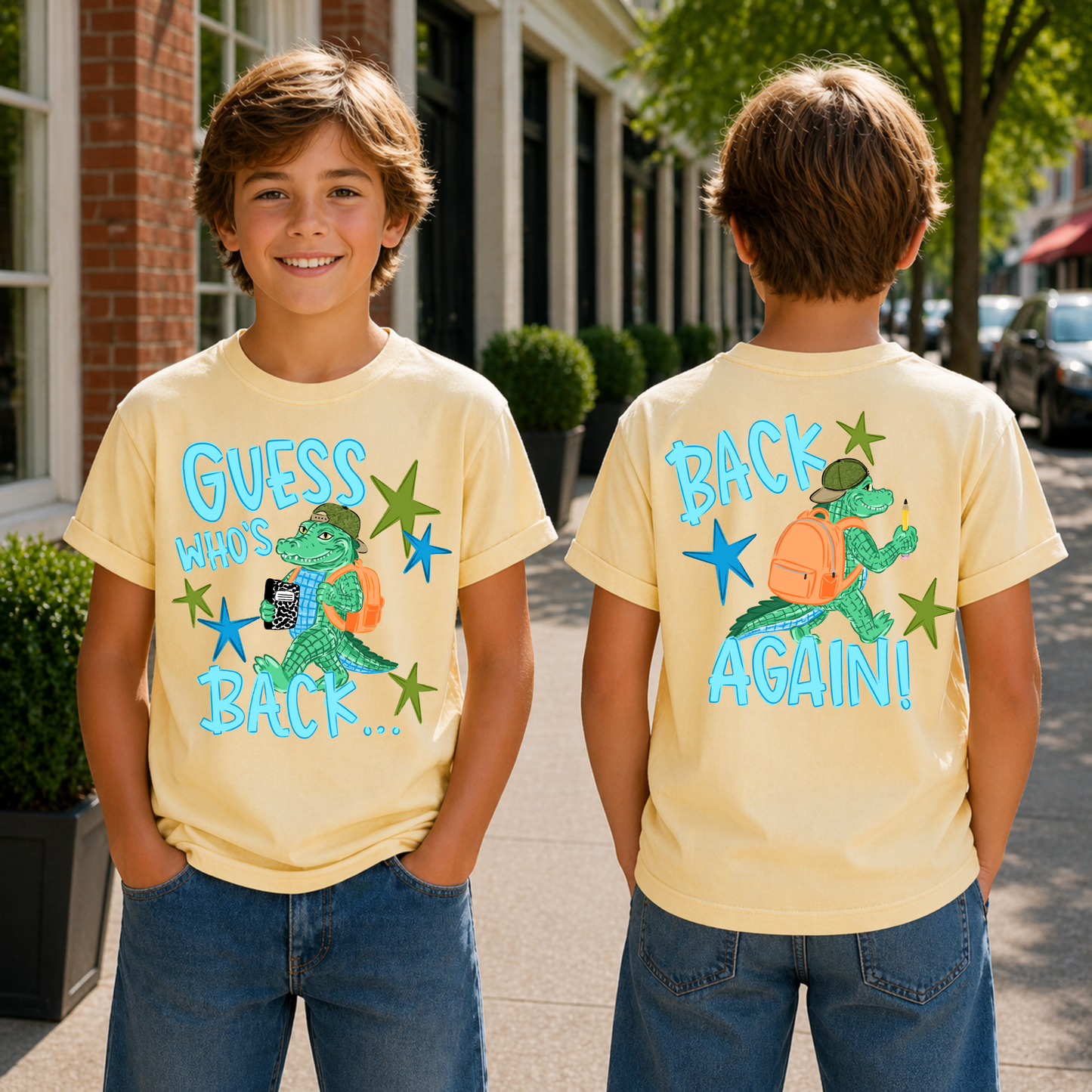 Guess Who's Back (Blue) Tee