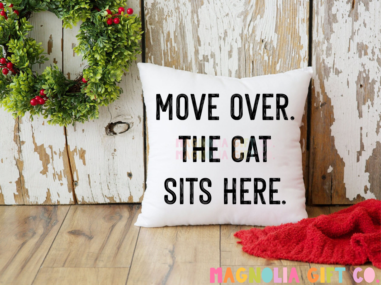 Move Over-Cat Throw Pillow