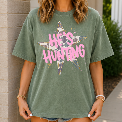 He's Hunting Star Tee