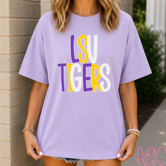 Bubble LSU Tigers Tee
