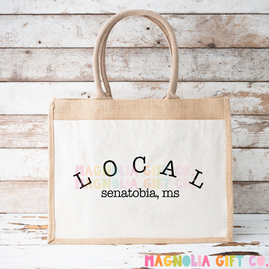 Local City + State Tote Bag
