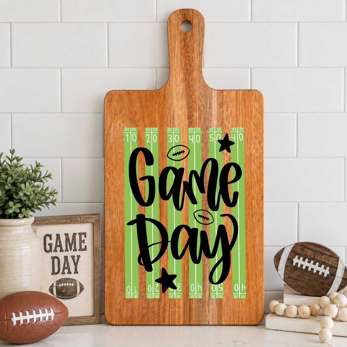 Game Day Field Cutting Board